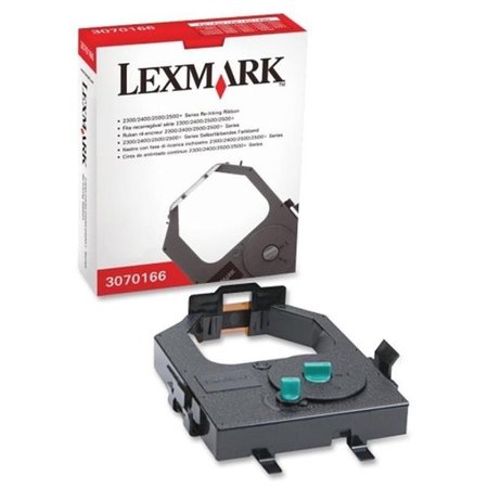 LEXMARK Lexmark LEX3070166 Re- Inking Printer Ribbon  Standard Yield  Black LEX3070166